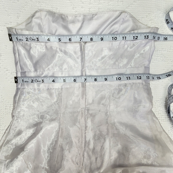 Gunne Sax Sleeveless Mini Ruffled Vintage Prom Dress Size 7 - Picture 14 of 14